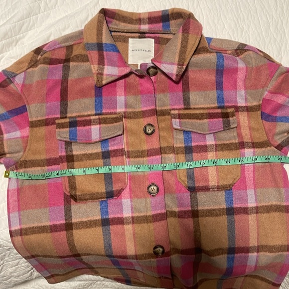 Medium AVEC LES FILLES Plaid Shacket - Picture 7 of 8